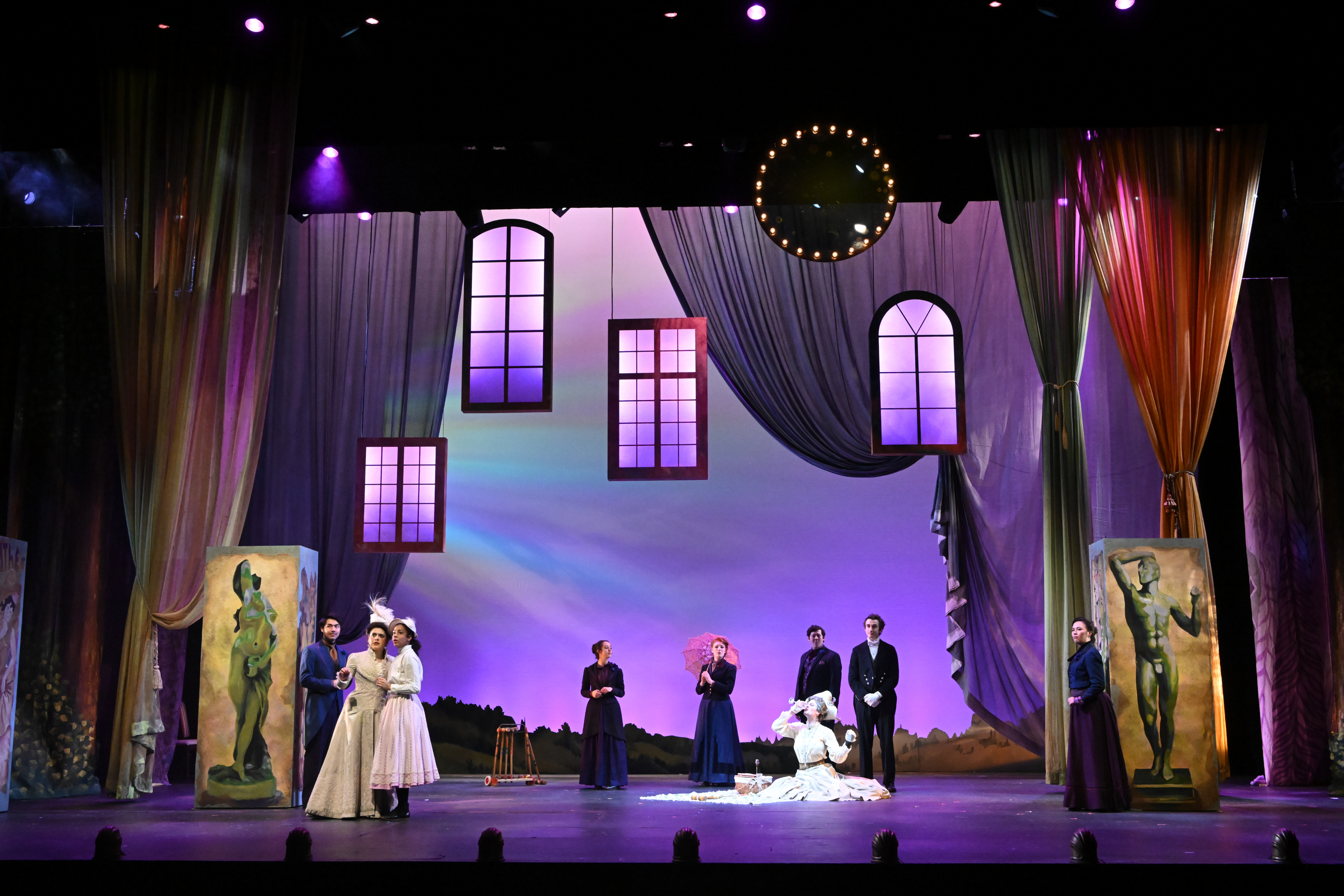Low angle close up of ballet dancers