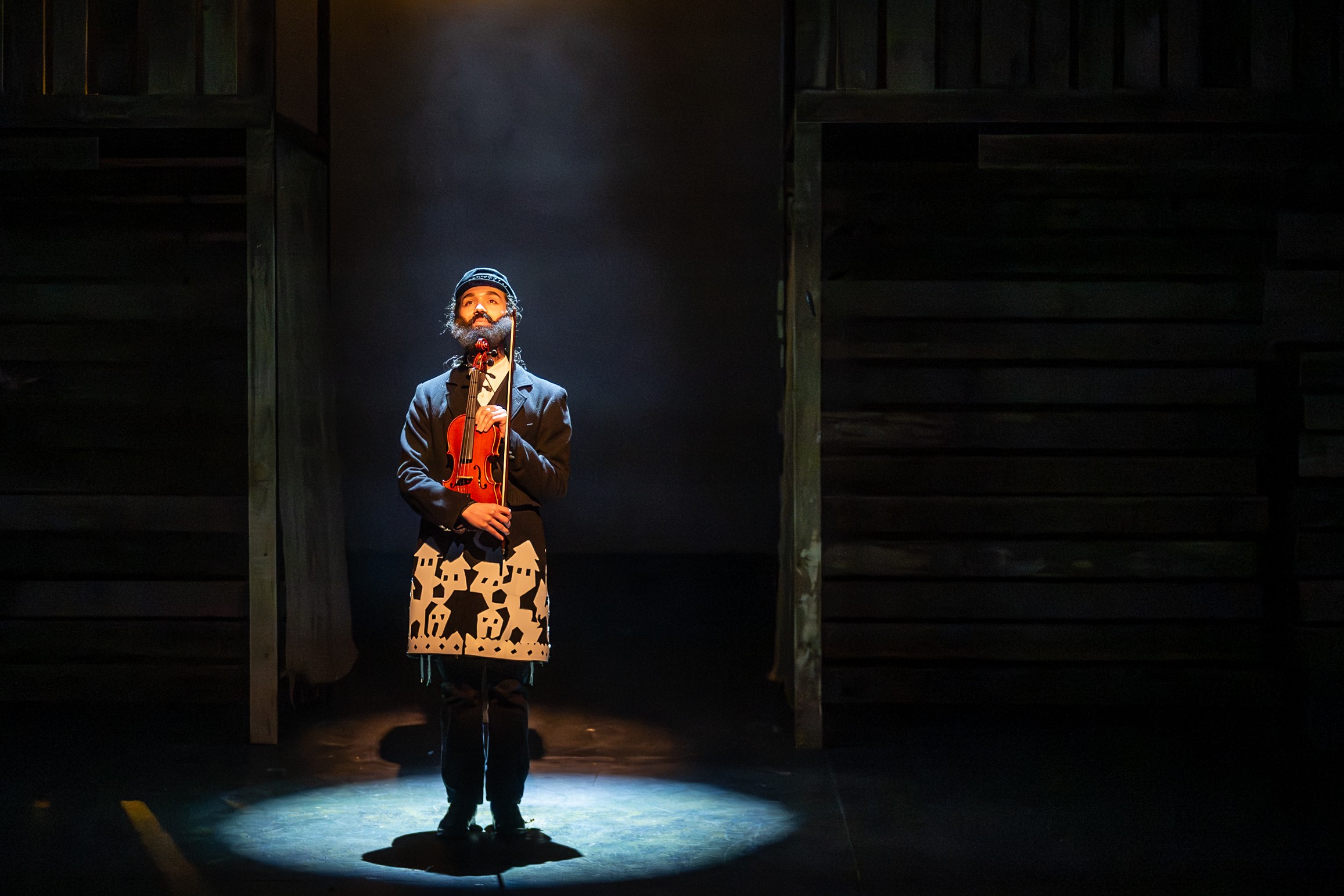 Three ballet dancers off stage