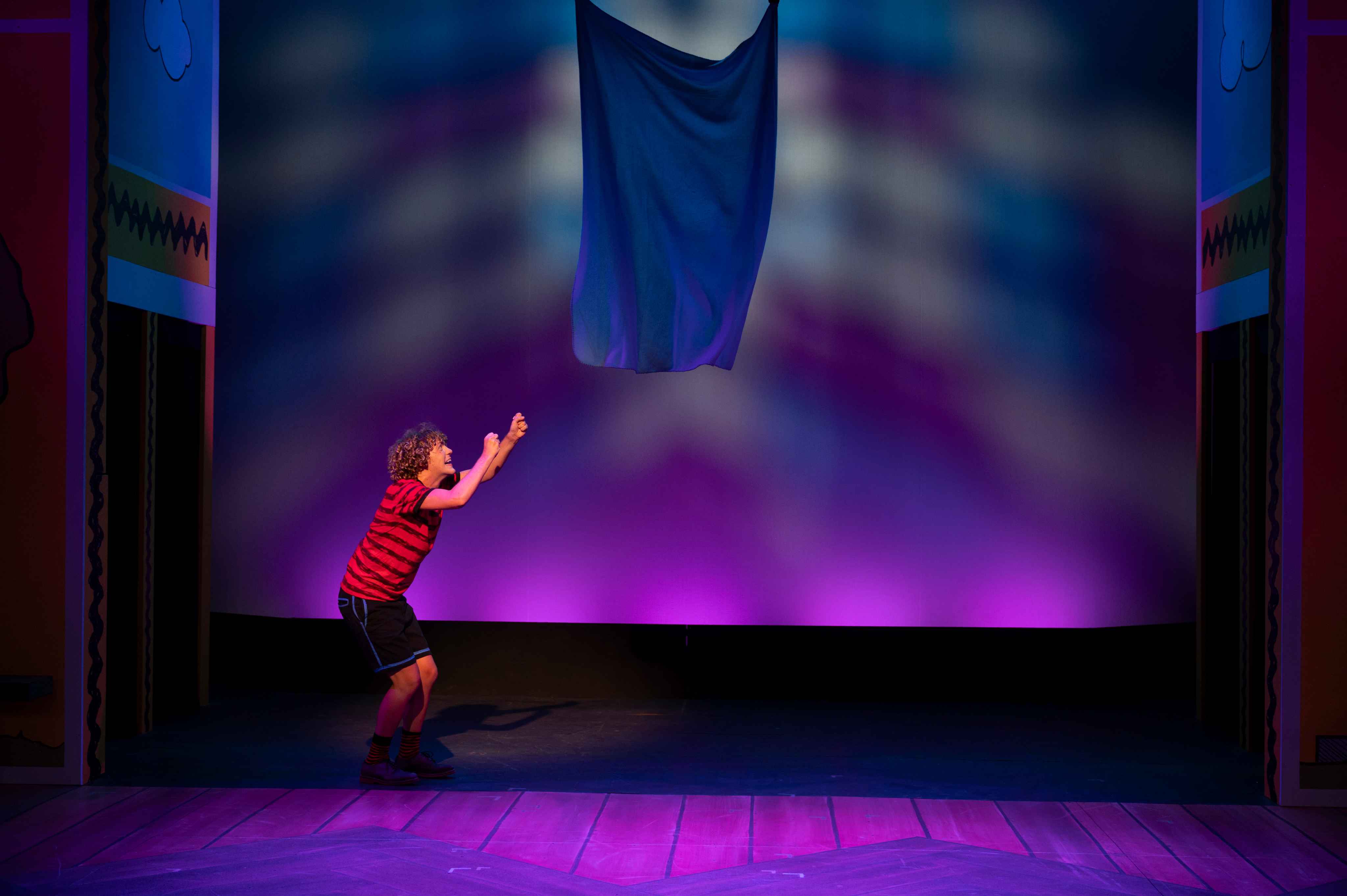 Three ballet dancers off stage