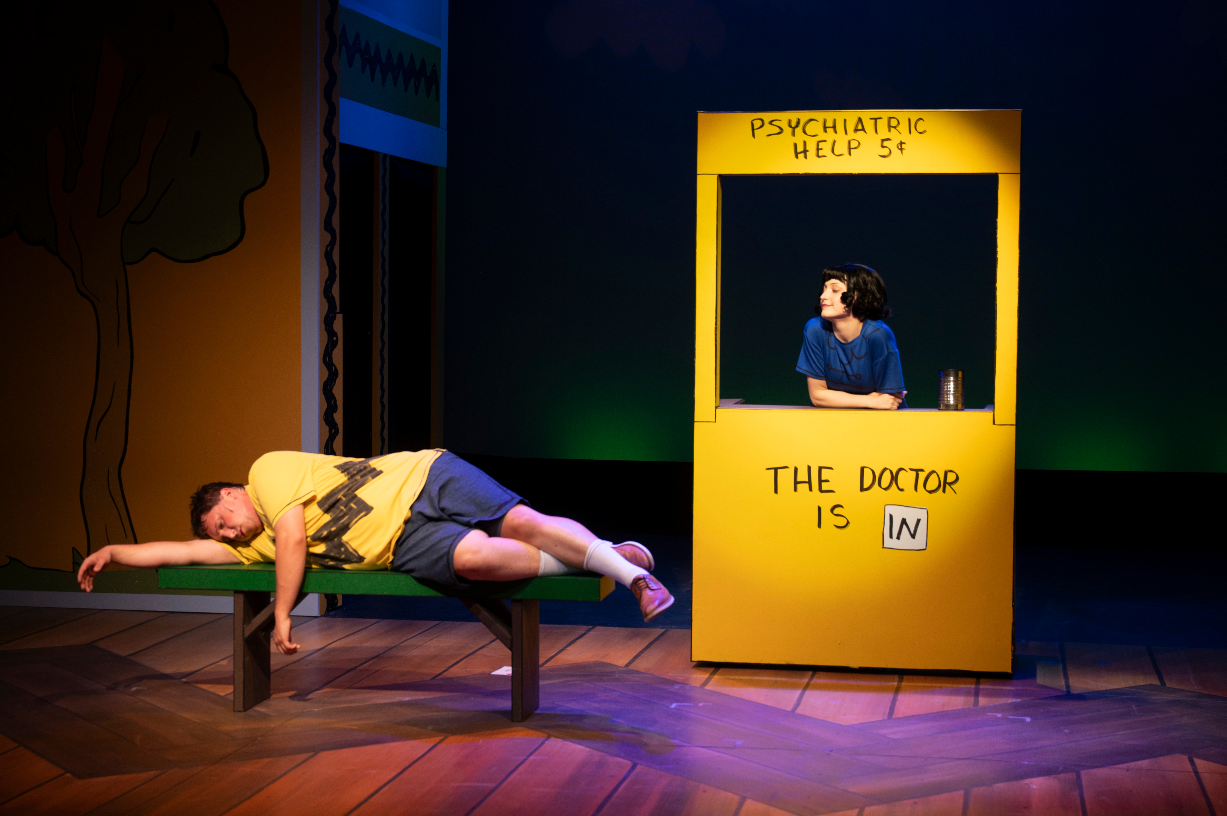 Three ballet dancers off stage